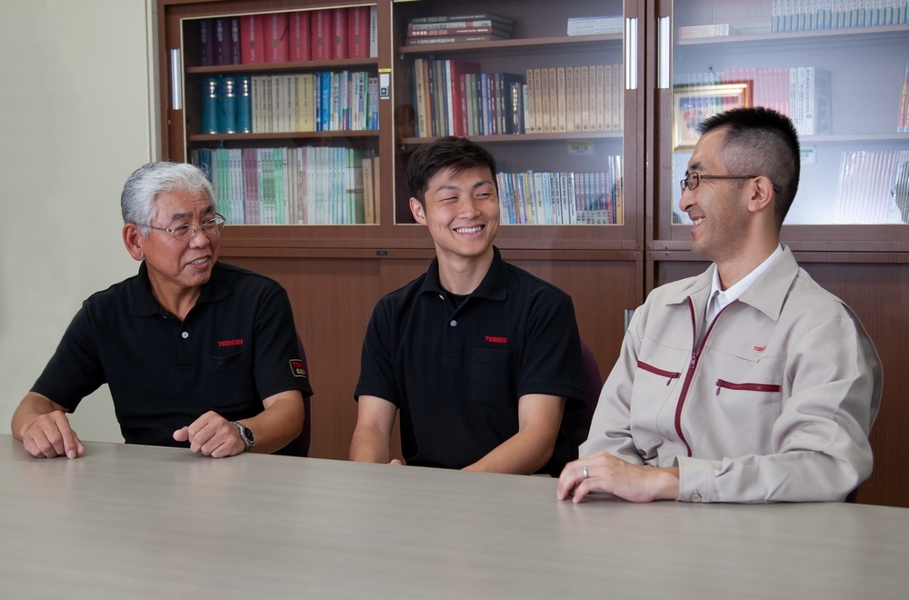 The three men discussing the current and future uses of motion capture