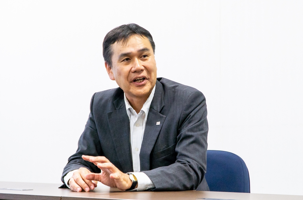 Hideto Yui, Head of Business Unit Robotics, Logistics System Solutions, Security & Automation Systems Division, Toshiba Infrastructure Systems & Solutions Corporation (title at the time of the interview)