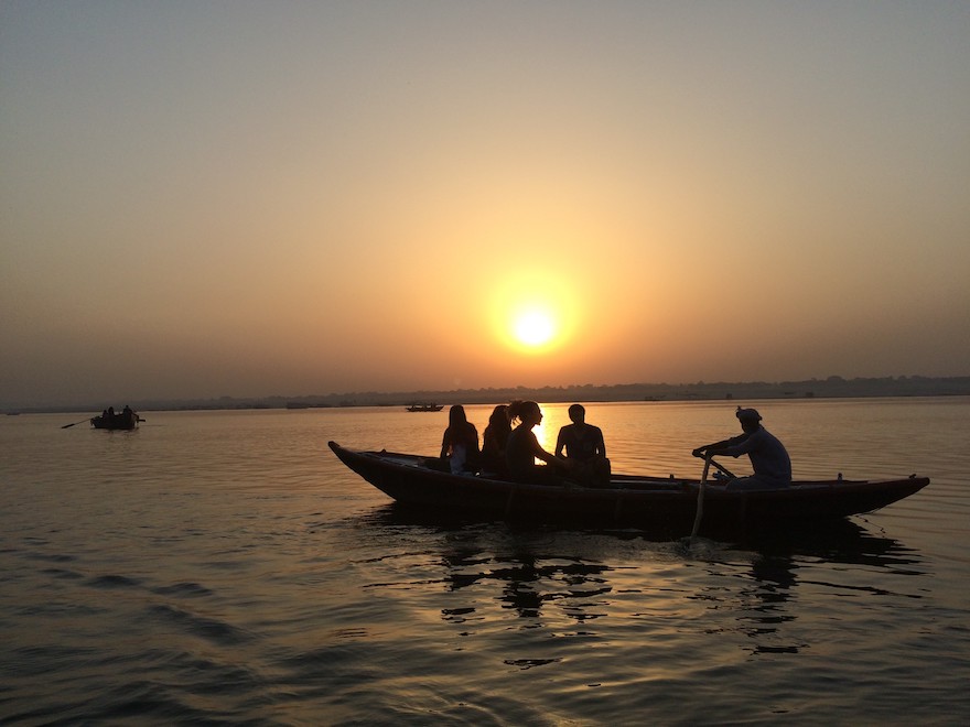 Image of Ganges at sunset