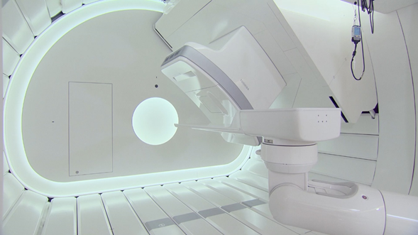 Heavy ion therapy equipment with rotating gantry (Courtesy of  QST/NIRS)