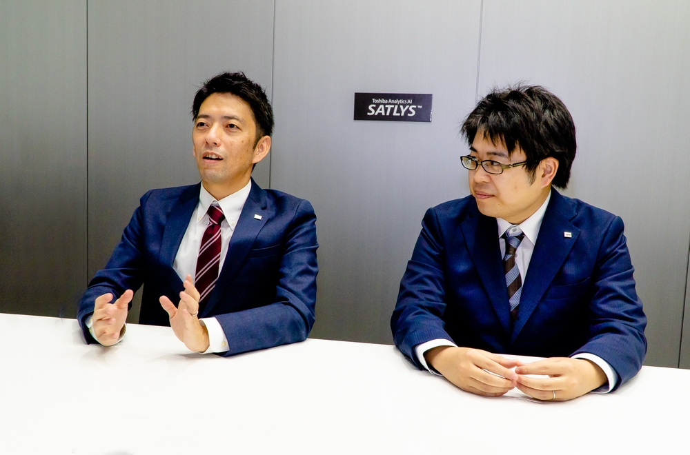 Yuji Irimoto (left) and Hiroki Ueda (right) of Toshiba Digital Solutions Corporation, Software & AI Technology