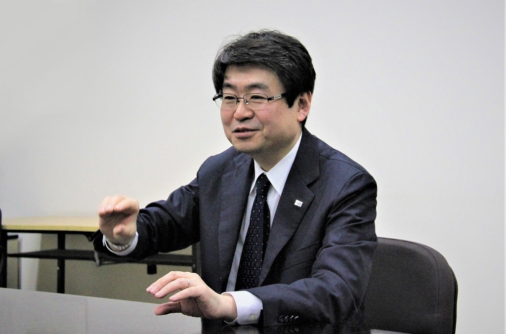 Koichiro Akiyama, a researcher at Toshiba’s Research & Development Center
