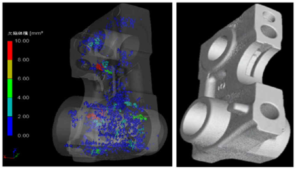 Imaging defects in an aluminum casting