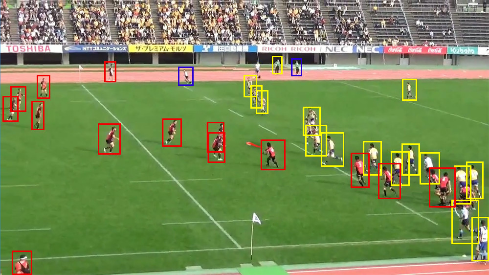 IMAGE OF SENSOR FREE MAPPING ON THE RUGBY COURT