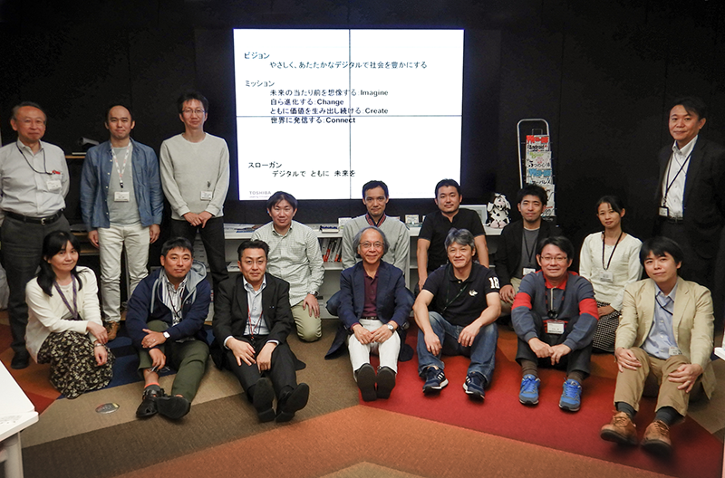 A taskforce committee formed to define TDSL’s vision in October 2018. Ms. Fukase is second from the right in the back row.