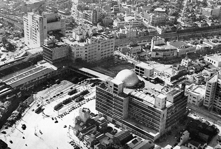 View of Shibuya circa in Tokyo in the 1960s