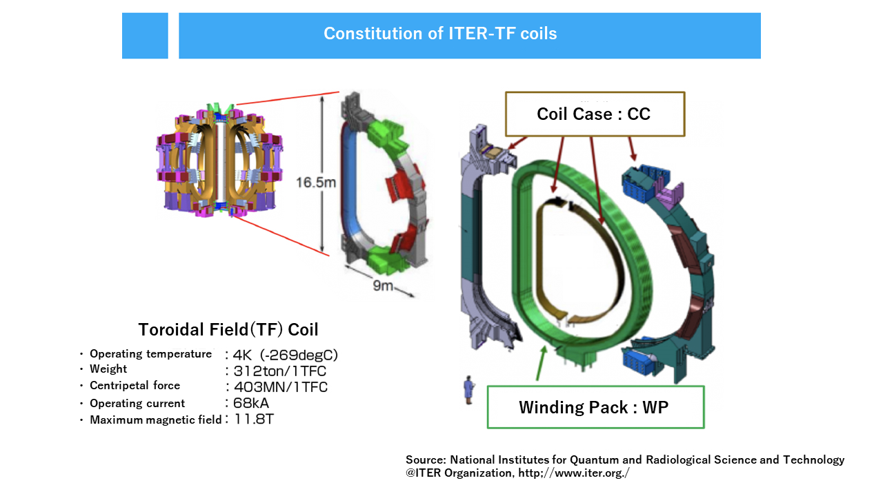 TF coil structure and manufacturing process