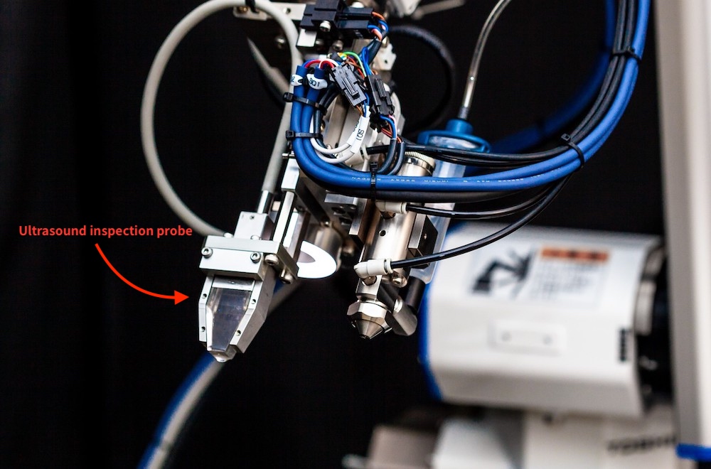 Spot welding inspection robot (ultrasound inspection probe)