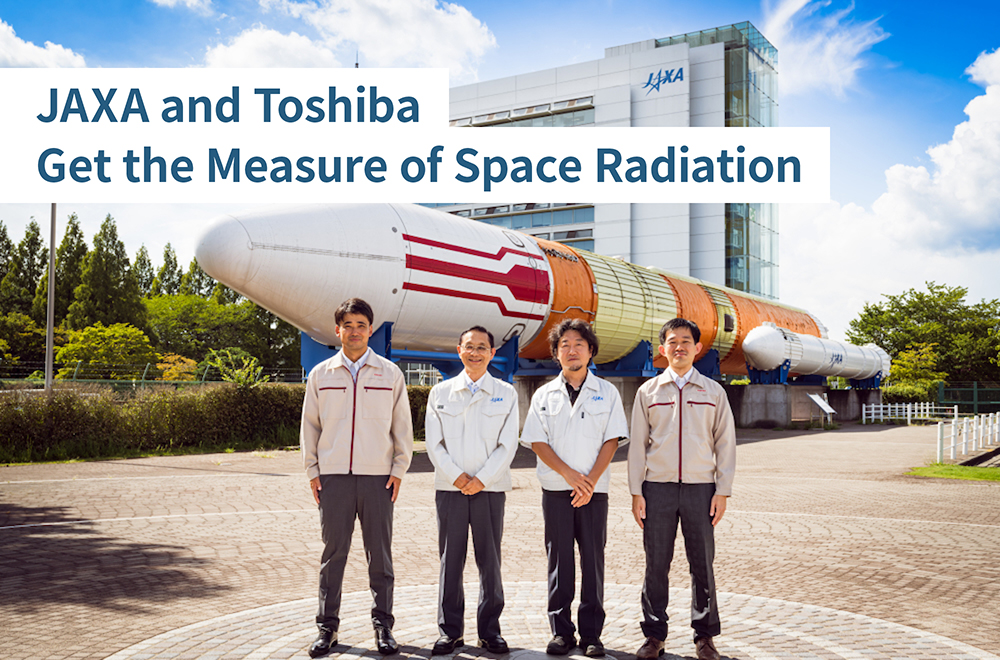 Challenge for Space Radiation measurement technology by JAXA and Toshiba