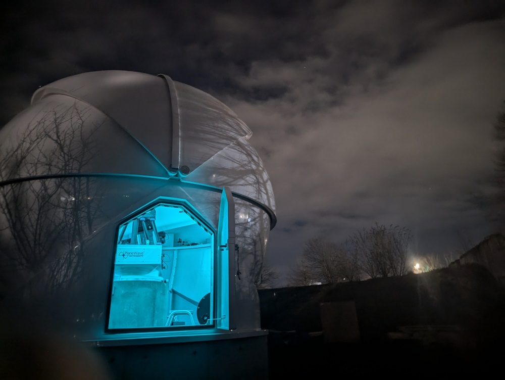 The optical ground station of Heriot-Watt University, where the team carried out the demonstration.