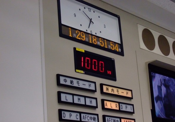 発電所内の状態を示す計器