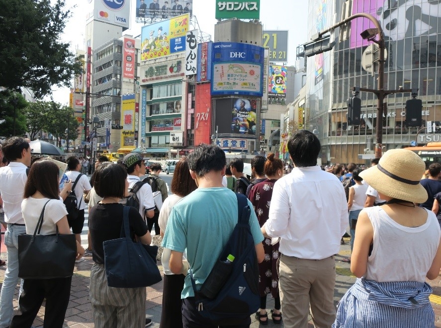 渋谷でのフィールドワークの様子