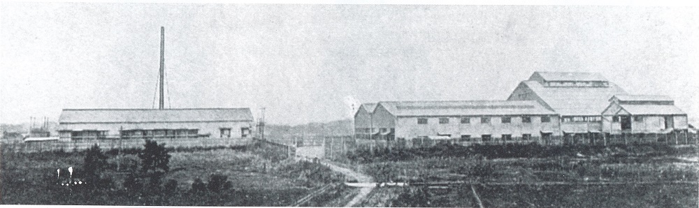 1908年頃の国鉄川崎駅と新工場付近の様子