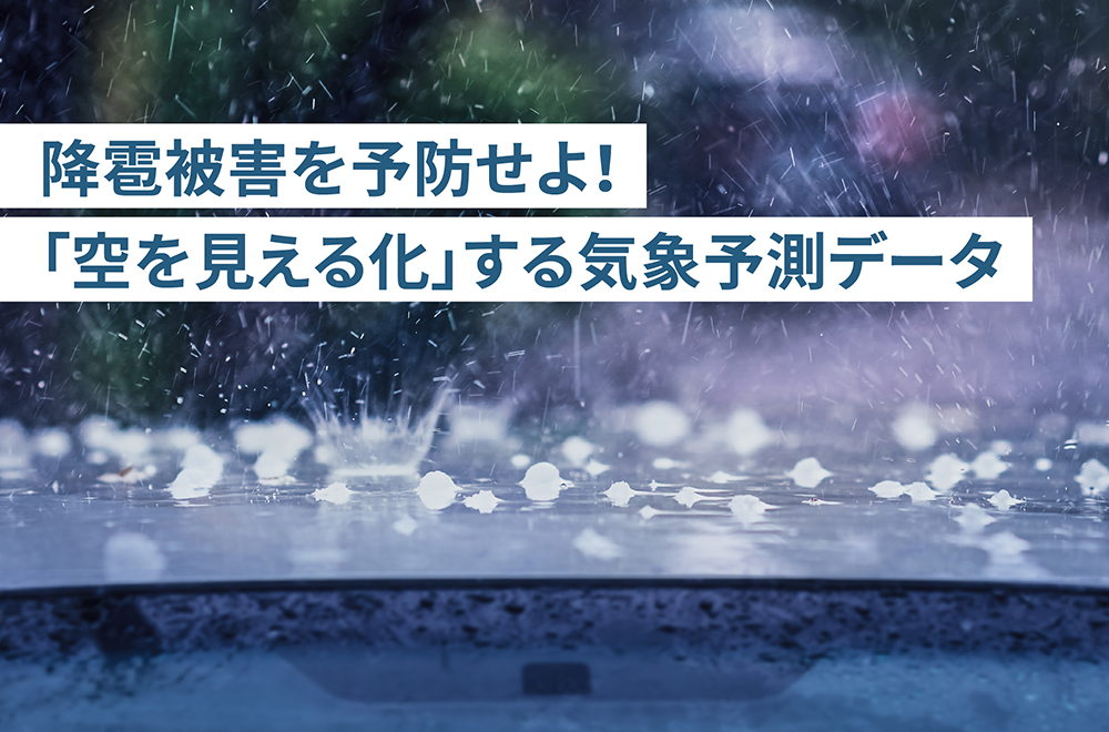 「降雹被害」を食い止めろ!気象データサービス事業の挑戦